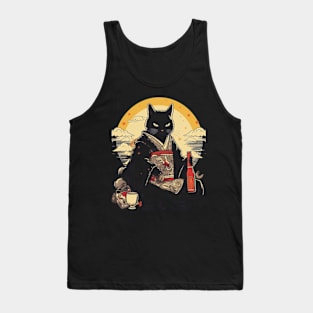 Sake Cat Tank Top